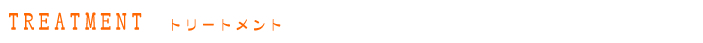 TREATMENT トリートメント